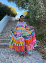 Lade das Bild in den Galerie-Viewer, Gold & Silver Cuba Sommer Maxikleid