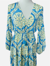 Lade das Bild in den Galerie-Viewer, Damen Sommer Boho Seide Maxikleid
