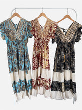 Carica l'immagine nel visualizzatore di Gallery, Damen Boho Sommer Seide Maxikleid