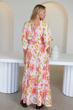 Lade das Bild in den Galerie-Viewer, Damen Boho Sommer Maxikleid mit Blumenmuster