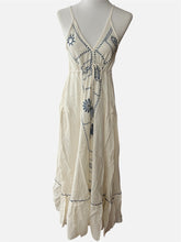 Carica l'immagine nel visualizzatore di Gallery, Damen Sommer Ibiza Boho Maxikleid mit tiefem Rückenausschnitt