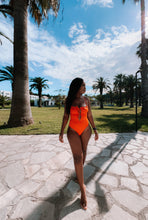 Afbeelding in Gallery-weergave laden, Gepolstert Damen Badeanzug mit Cut Out