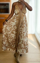 Afbeelding in Gallery-weergave laden, Damen Ibiza Boho Rückenfreies Maxikleid