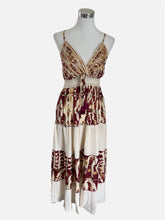Carica l'immagine nel visualizzatore di Gallery, Damen Boho Sommer Seide Maxikleid
