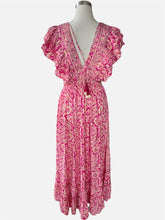 Carica l'immagine nel visualizzatore di Gallery, Damen Sommer Ibiza Boho Seide Maxikleid