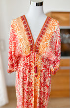 Afbeelding in Gallery-weergave laden, Damen Boho Sommer Seide Maxikleid