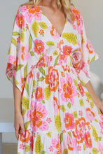 Lade das Bild in den Galerie-Viewer, Damen Boho Sommer Maxikleid mit Blumenmuster