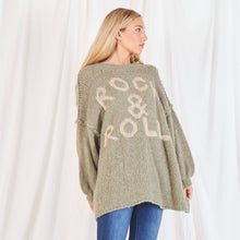 Load image into Gallery viewer, Women's Oversize Cozy Knitted Sweater ROCK & ROLL