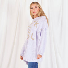 Load image into Gallery viewer, Women's Oversize Cozy Knitted Sweater ROCK & ROLL