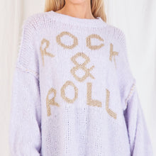 Load image into Gallery viewer, Women's Oversize Cozy Knitted Sweater ROCK & ROLL