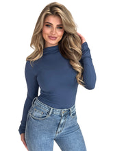 Load image into Gallery viewer, Women's long-sleeved bodysuit with high neckline