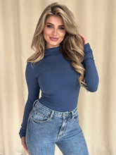 Load image into Gallery viewer, Women's long-sleeved bodysuit with high neckline