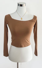 Afbeelding in Gallery-weergave laden, Damen langärmliges schulterfreies Top
