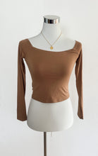 Afbeelding in Gallery-weergave laden, Damen langärmliges schulterfreies Top
