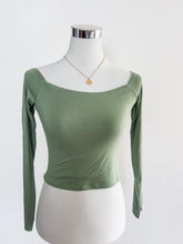 Afbeelding in Gallery-weergave laden, Damen langärmliges schulterfreies Top