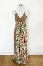 Load image into Gallery viewer, Boho silk backless maxi dress