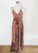 Load image into Gallery viewer, Boho silk backless maxi dress