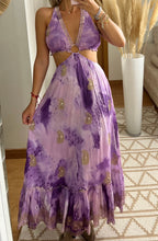 Load image into Gallery viewer, Cut out boho hippie maxi dress