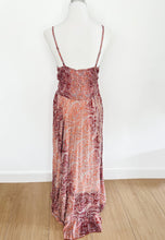 Load image into Gallery viewer, Boho silk backless maxi dress