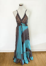 Load image into Gallery viewer, Boho silk backless maxi dress