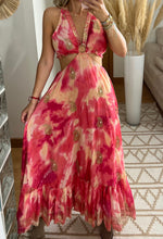 Load image into Gallery viewer, Cut out boho hippie maxi dress