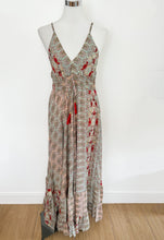 Load image into Gallery viewer, Boho silk backless maxi dress