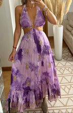 Load image into Gallery viewer, Cut out boho hippie maxi dress