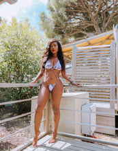 Lade das Bild in den Galerie-Viewer, Badeanzug mit Schlangenleder Muster und Ring Bindung