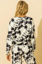 Load image into Gallery viewer, Tie dye crop sweatshirt and sweatpants set