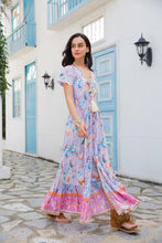 Afbeelding in Gallery-weergave laden, Boho Maxikleid mit Knöpfen vorne