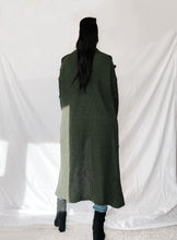 Load image into Gallery viewer, Long cardigan with a large collar