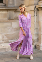 Load image into Gallery viewer, Boho maxi dress with floral print