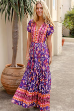 Afbeelding in Gallery-weergave laden, Dreamcatcher Boho Maxidress mit Knöpfen vorne