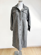 Load image into Gallery viewer, Long overshirt with wool - grey