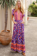 Afbeelding in Gallery-weergave laden, Dreamcatcher Boho Maxidress mit Knöpfen vorne