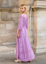 Load image into Gallery viewer, Boho maxi dress with floral print