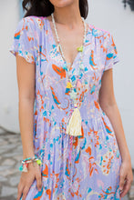 Afbeelding in Gallery-weergave laden, Boho Maxikleid mit Knöpfen vorne