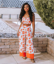 Afbeelding in Gallery-weergave laden, Damen Sommer Kurzes Top und Hose mit Blumenprint