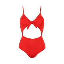 Lade das Bild in den Galerie-Viewer, Cut-Out Badeanzug mit Knoten vorne