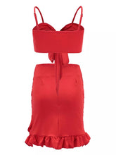 Carica l'immagine nel visualizzatore di Gallery, Crop Top mit knoten und Rock Set