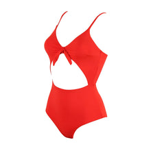 Lade das Bild in den Galerie-Viewer, Cut-Out Badeanzug mit Knoten vorne