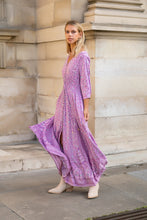 Load image into Gallery viewer, Boho maxi dress with floral print