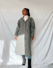Load image into Gallery viewer, Long overshirt with wool - grey