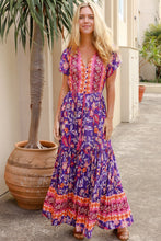 Afbeelding in Gallery-weergave laden, Dreamcatcher Boho Maxidress mit Knöpfen vorne