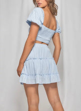 Afbeelding in Gallery-weergave laden, Zweiteiler Rock und Top mit Bindeband vorne