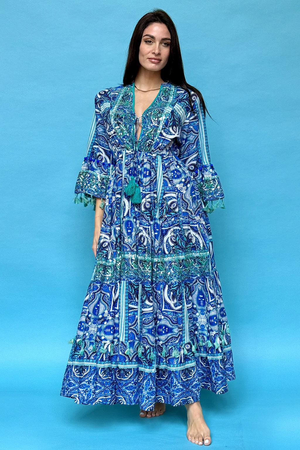 Antica Sartoria Boho Maxikleid