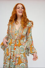 Carica l&#39;immagine nel visualizzatore di Gallery, Damen Boho Seide Maxikleid

