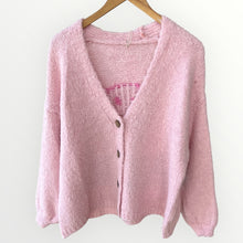 Load image into Gallery viewer, Damen Strickjacke Have a Good Day-Made in Italy
