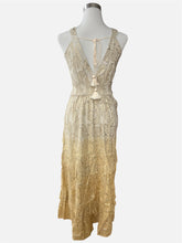 Carica l'immagine nel visualizzatore di Gallery, Damen Boho Sommer Maxikleid mit Goldstickerei
