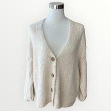 Carica l&#39;immagine nel visualizzatore di Gallery, Damen Strickjacke Have a Good Day-Made in Italy
